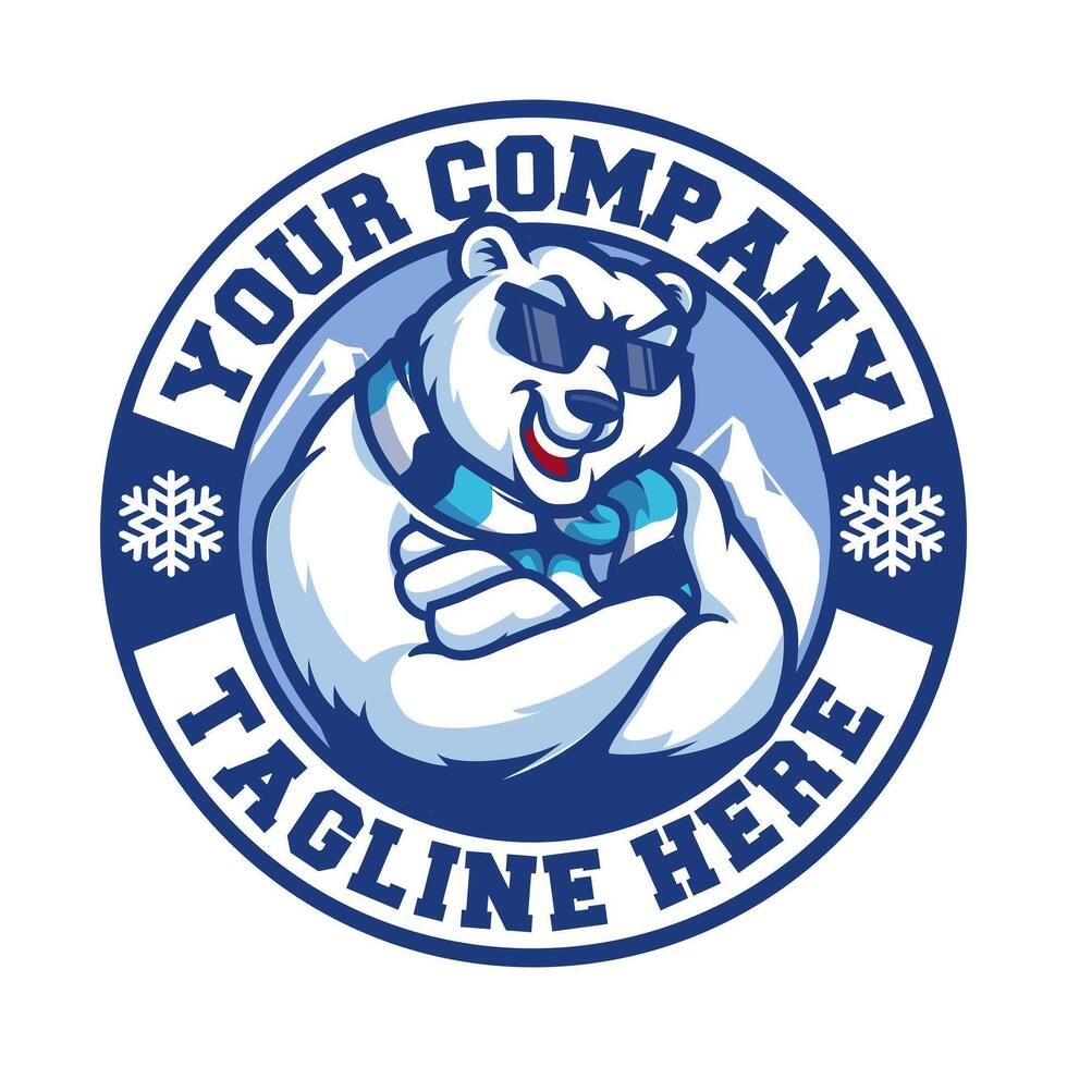 Polar Bear Gaming Company Branding vector