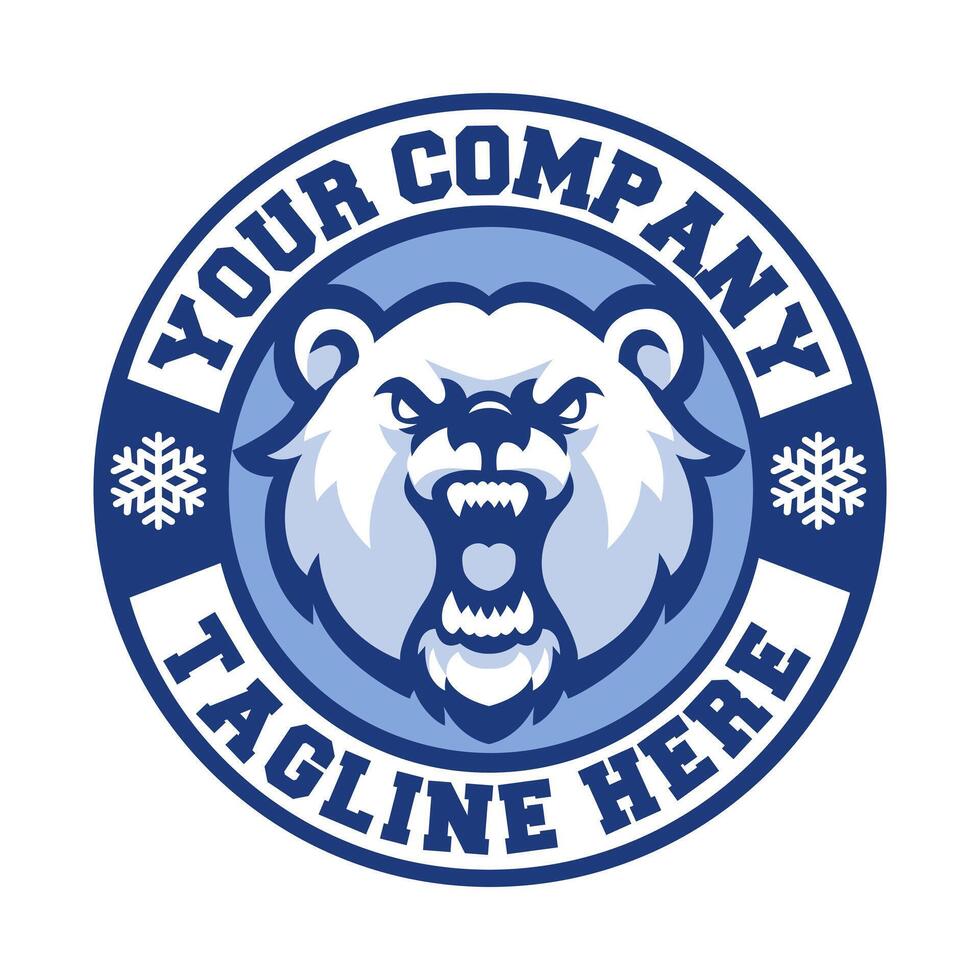 Polar Bear Esports Team Logo vector