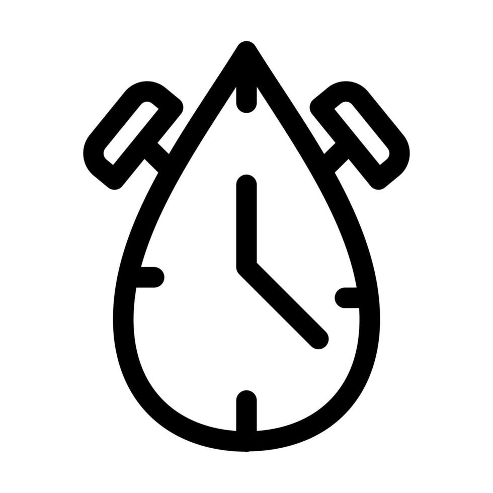 Water management system alarm icon vector