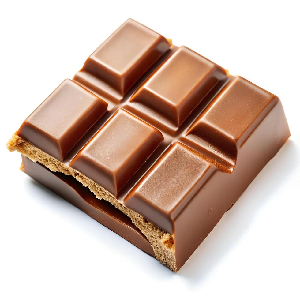 Milk Chocolate Bar with Bite Taken Photo