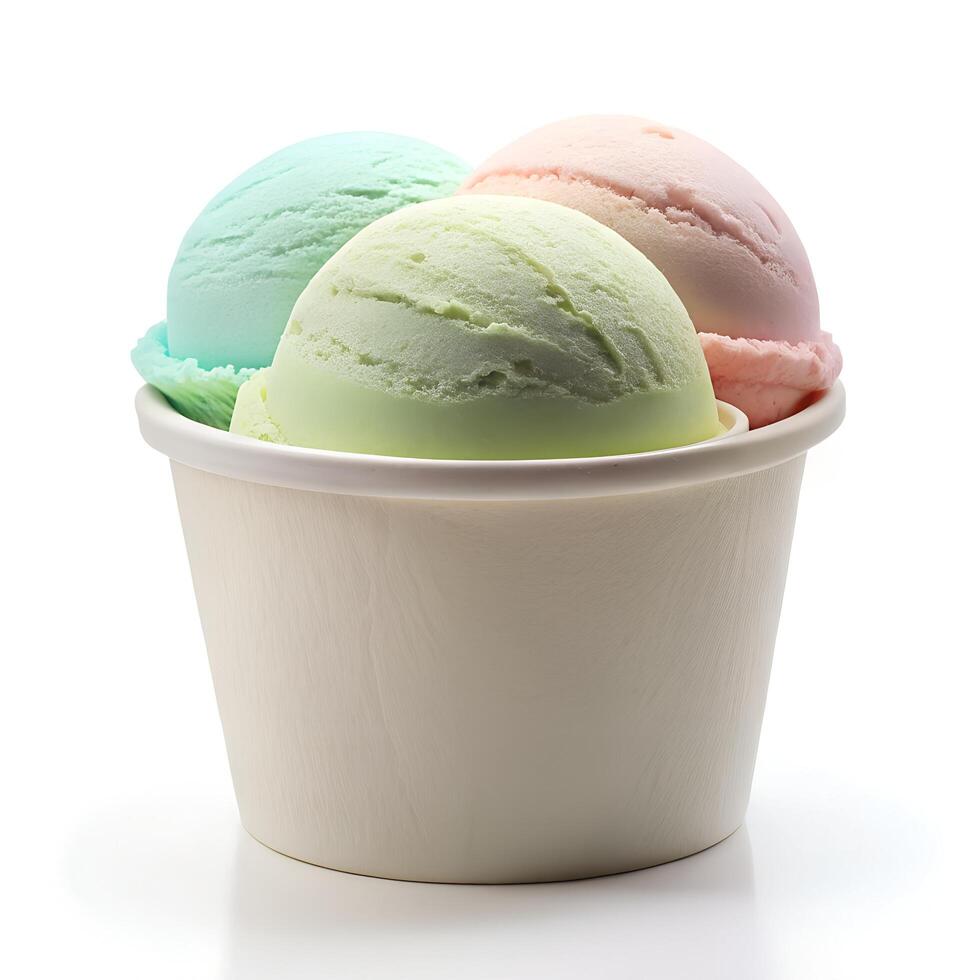 Mini Pastel Ice Cream Scoop Photo