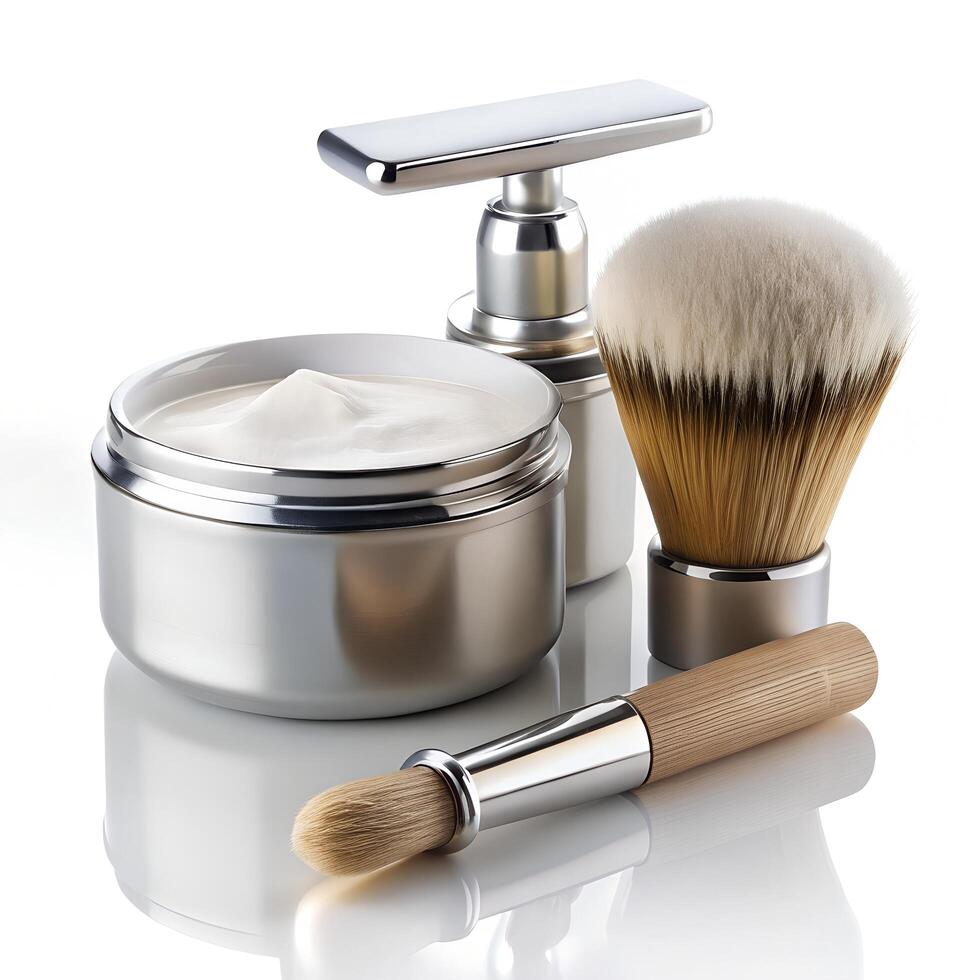 Minimalist Shaving Kit with Razor and Brush photo