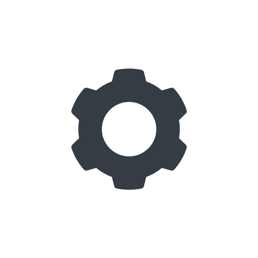 Gear Cog icon illustration isolated on white background vector