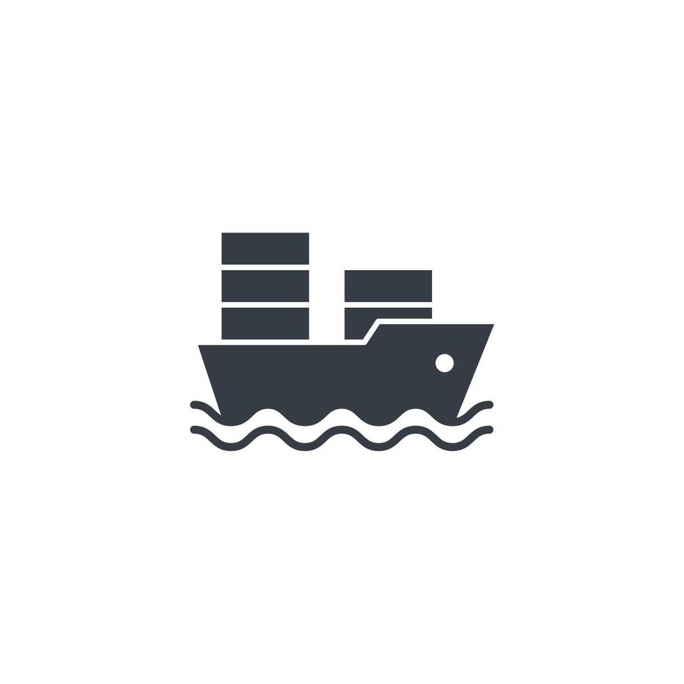 Ship icon isolated on white background vector