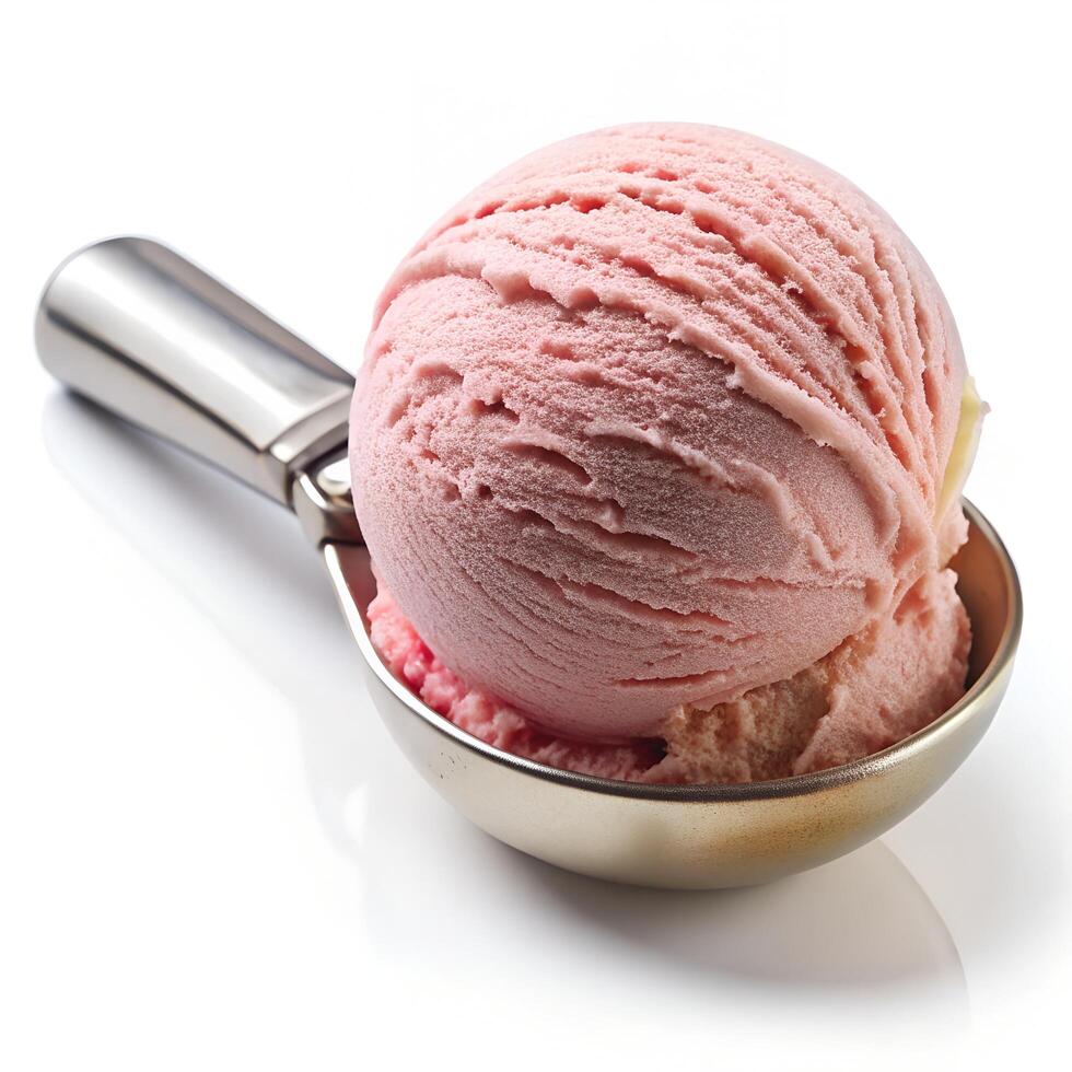 Artistic Swirl Ice Cream Scoop Photo