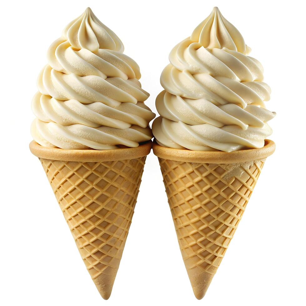 Symmetrical Vanilla Cone Photo