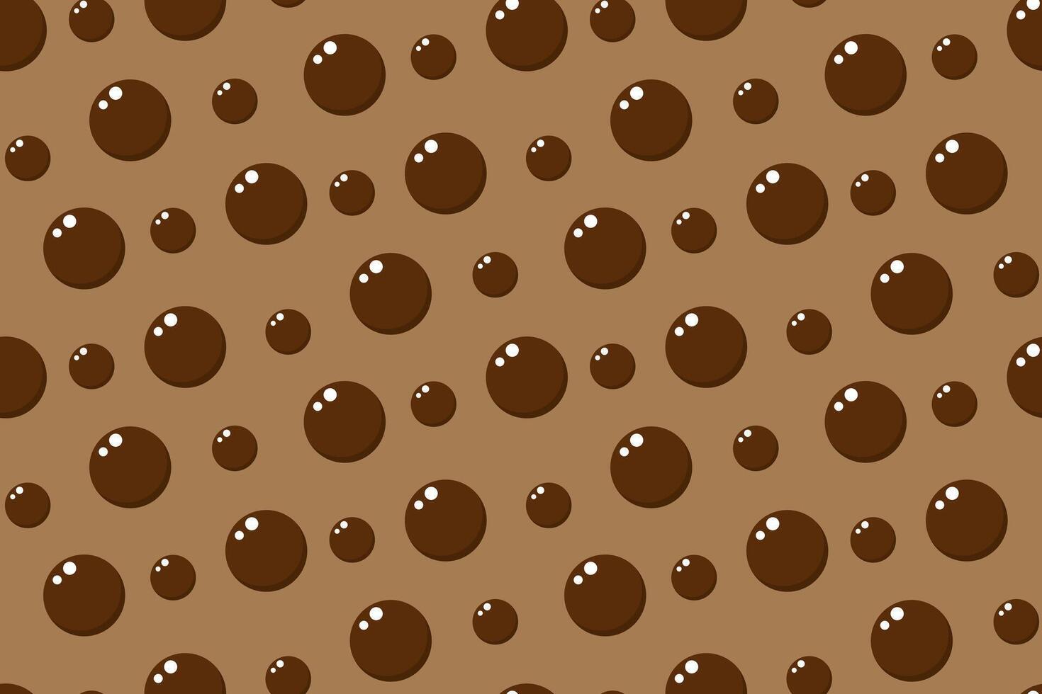 Seamless pattern with tapioca pearls. Bubble tea. illustration vector