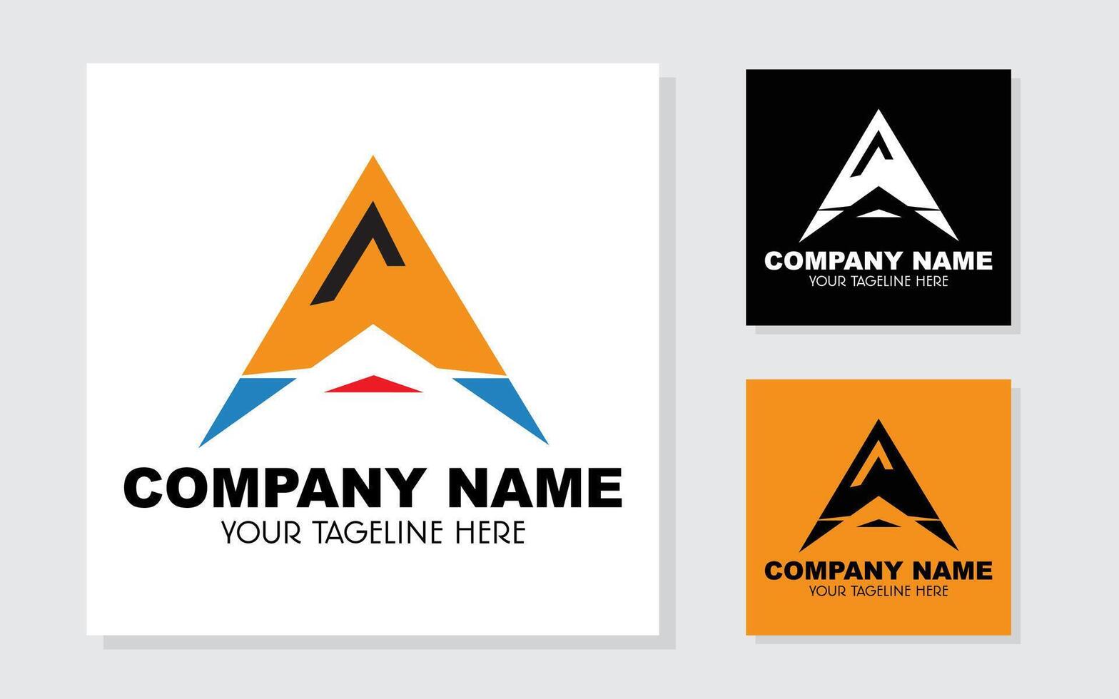 Abstract Initial Letter A Logo. Geometric Style. Can Be Used for Business and Brand Logo. Logo Design Template Elements vector
