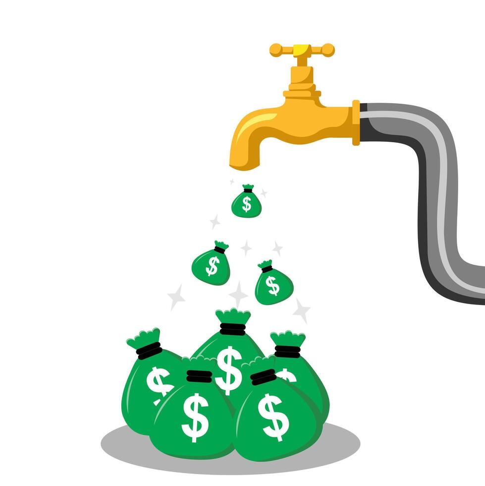 financial income concept. vector
