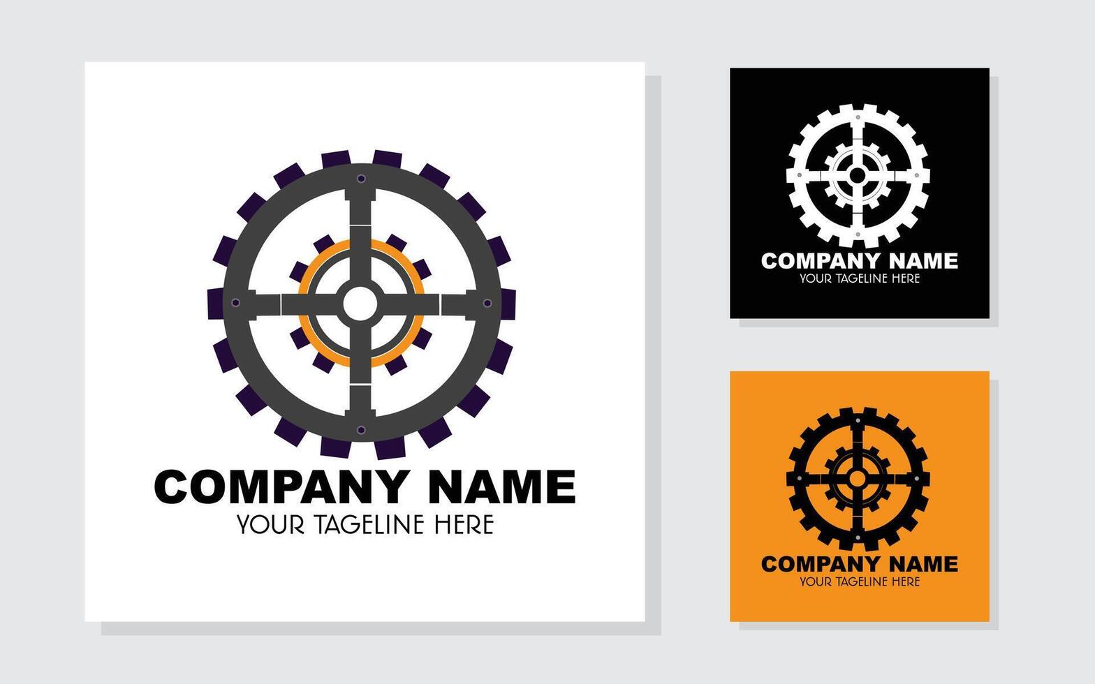 logo with engine theme. vector