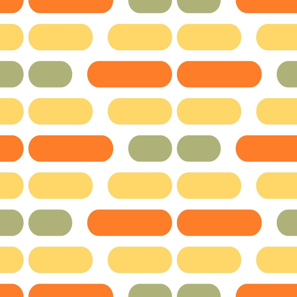 Seamless pattern of hand drawn boho oval shapes on isolated background. Design for celebrations, scrapbooking, textile, home and nursery decor, paper craft. vector