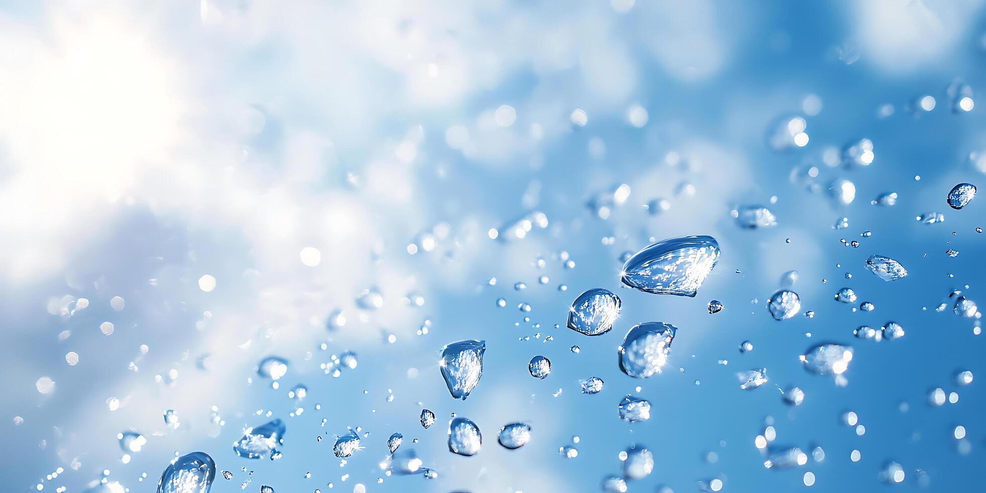 Blue Rain Drops Background Image High Resolution Texture photo
