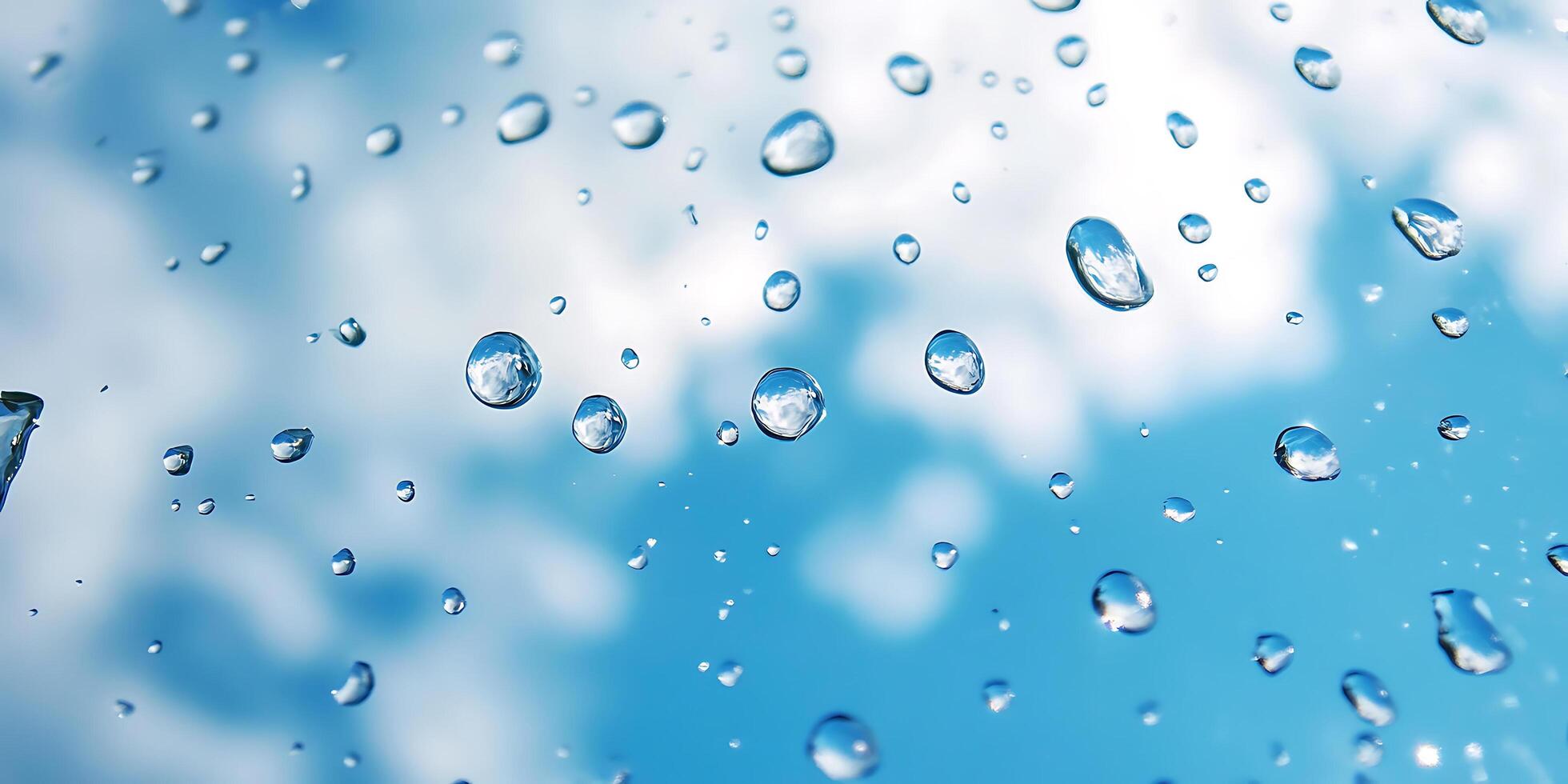 Rain Drops on Glass Background Image photo