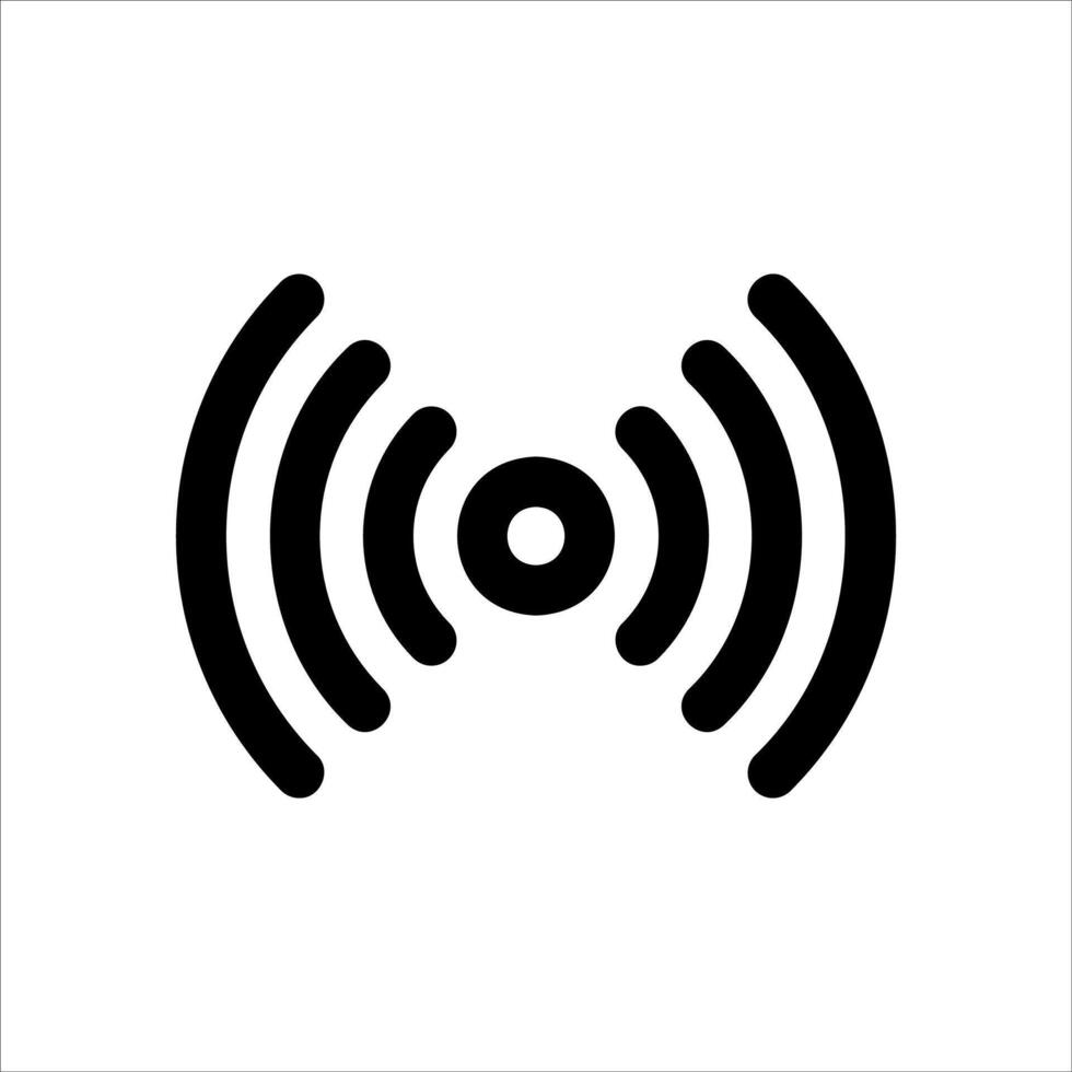 A unique black and white image of a wifi symbol vector