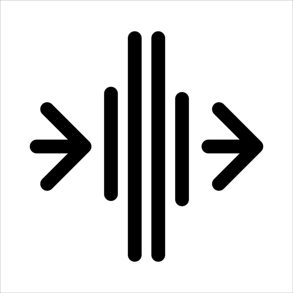 a new unique An arrow pointing to the left and right vector