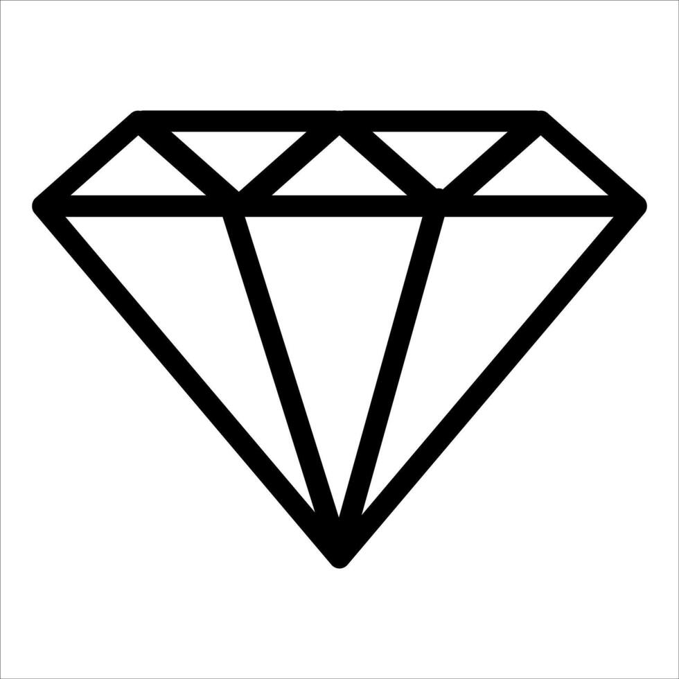 unique Diamond icon vector