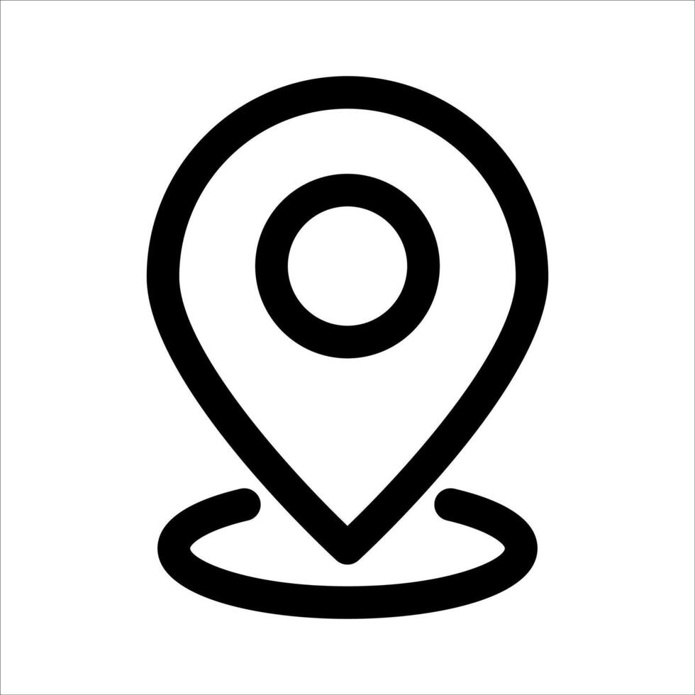 A unique location marker icon on a white background vector