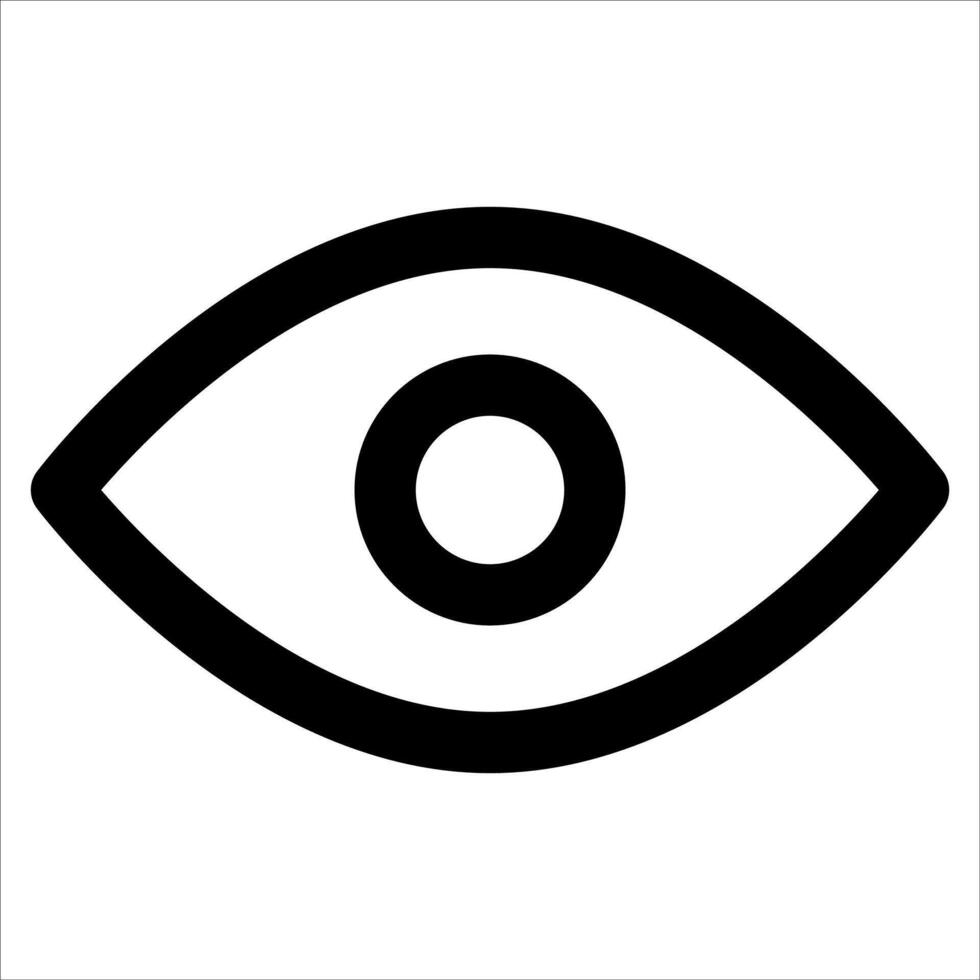 An unique eye icon on a white background vector