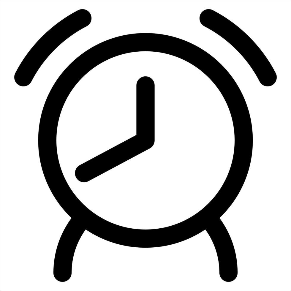An unique alarm clock icon on a white background vector