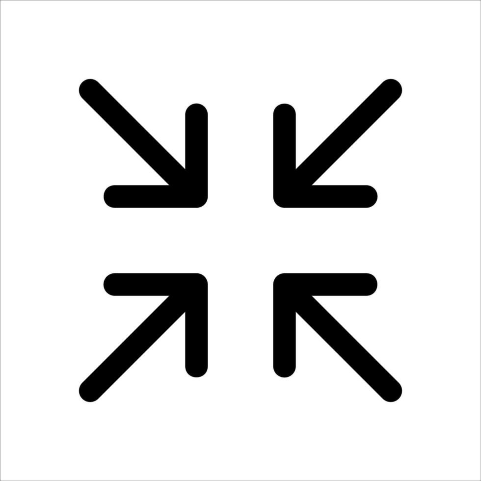 unique Arrows pointing in different directions on a white background vector