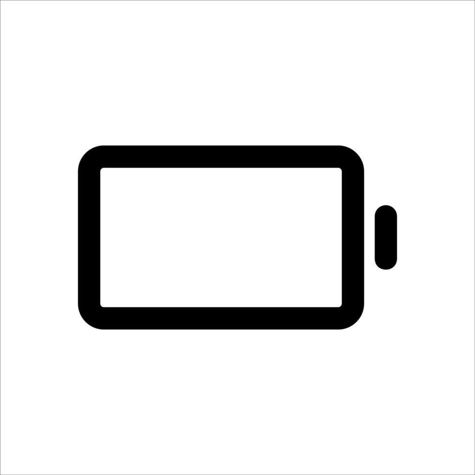 unique Battery icon on white background vector