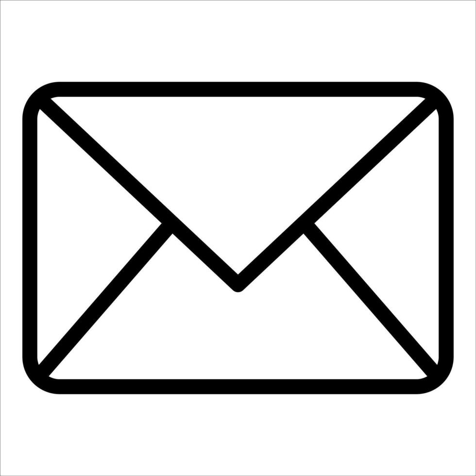 new unique An envelope icon on a white background vector