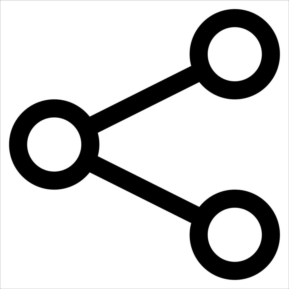 A unique black and white image of a circle with two circles vector