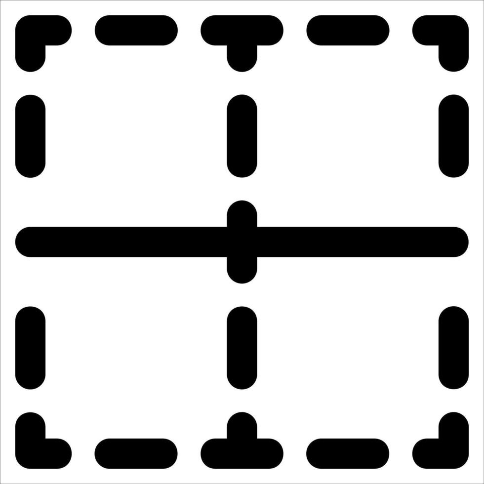 A unique square with four lines drawn on it in white background vector