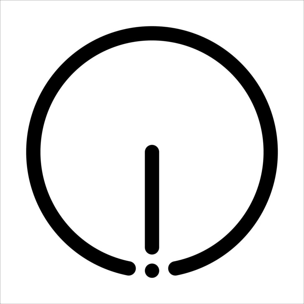 A newunique black and white icon of a clock vector