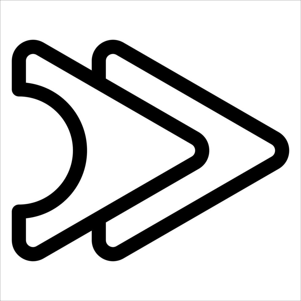 A new unique black and white arrow pointing to the left vector