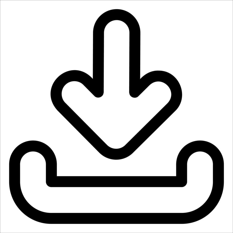 new Download icon vector