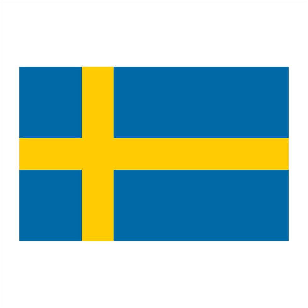 unique Sweden flag vector