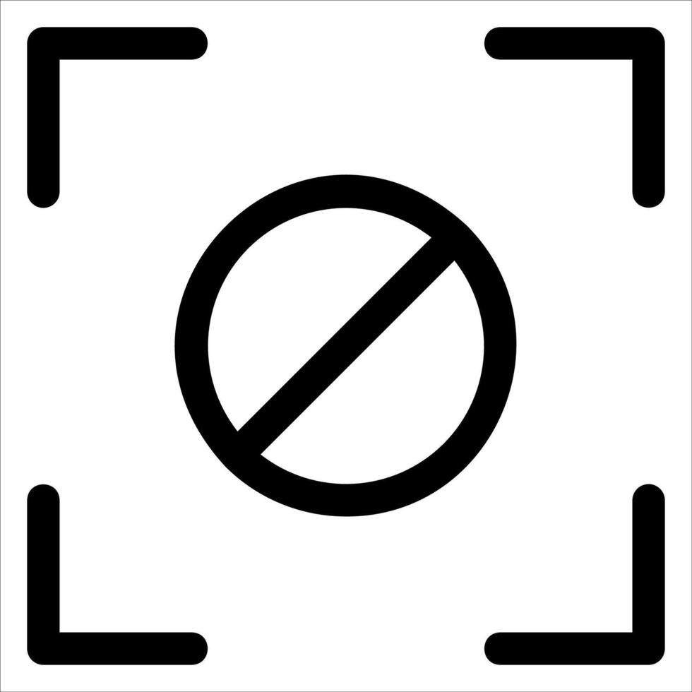 unique No entry sign illustration in white background vector