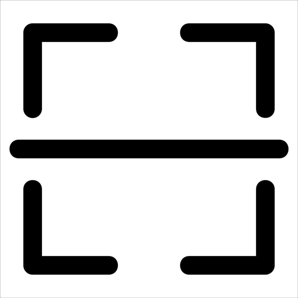 A unique black and white square with two lines on it in white background vector