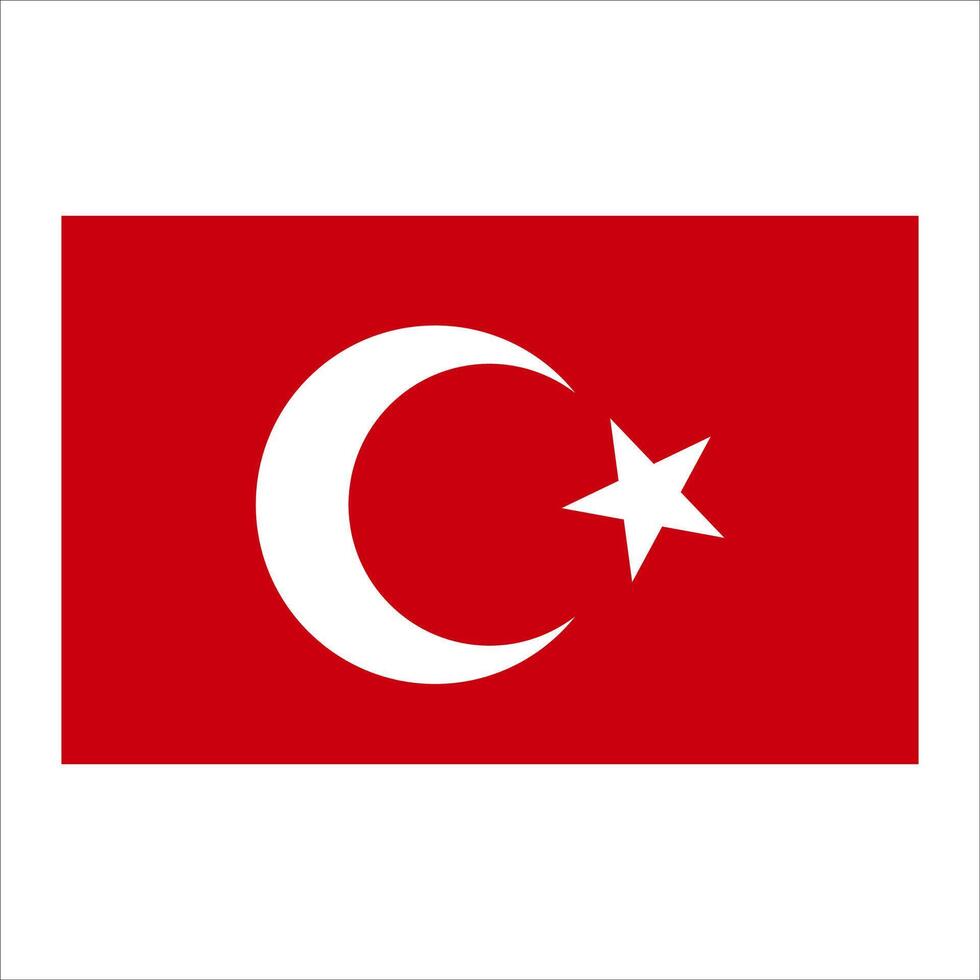 unique Turkey flag vector