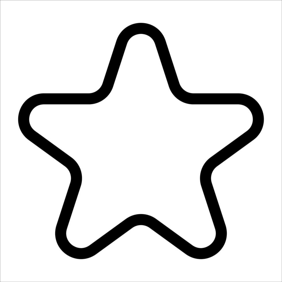 a new unique outline Star icon vector