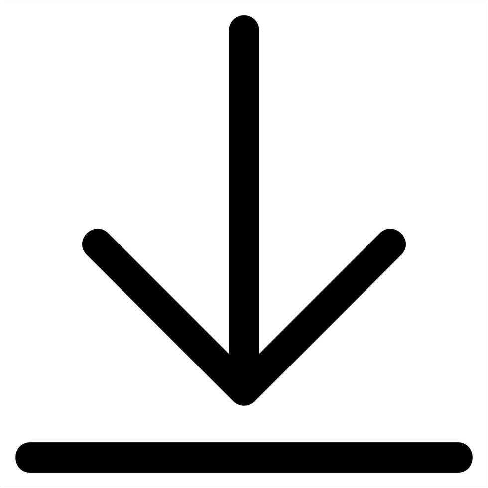 unique Download icon in white background vector