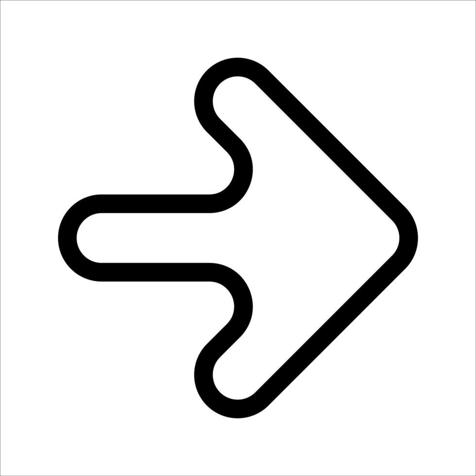 A new unique black and white arrow pointing down on a white background vector