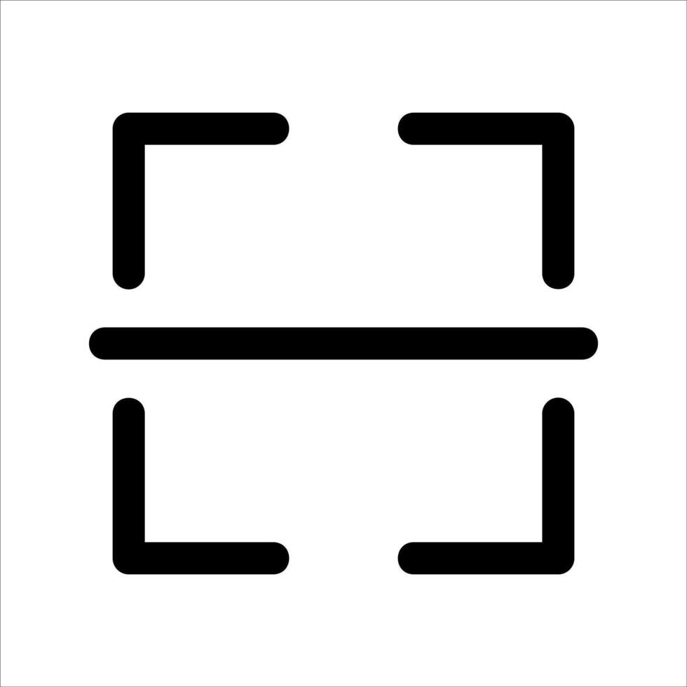 A unique black and white icon of two squares vector