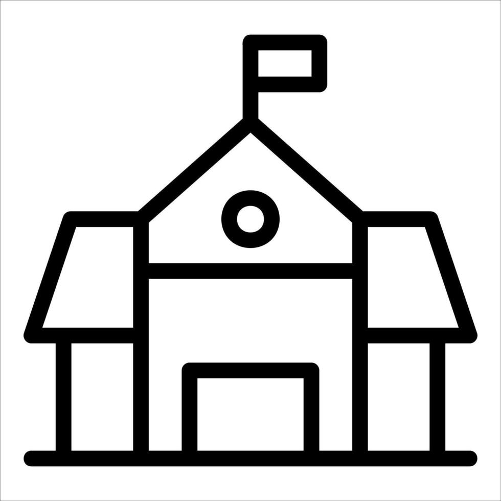 a new unique School building icon illustration vector