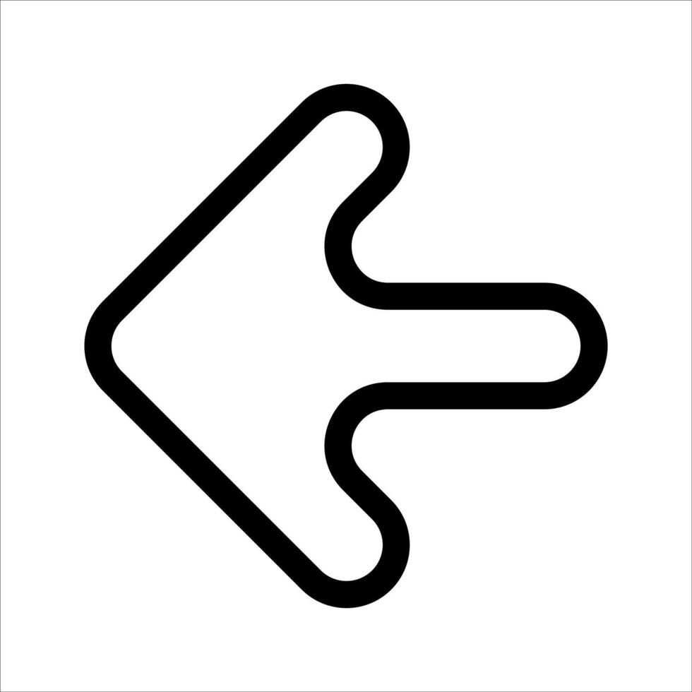 A new black and white arrow pointing down on a white background vector