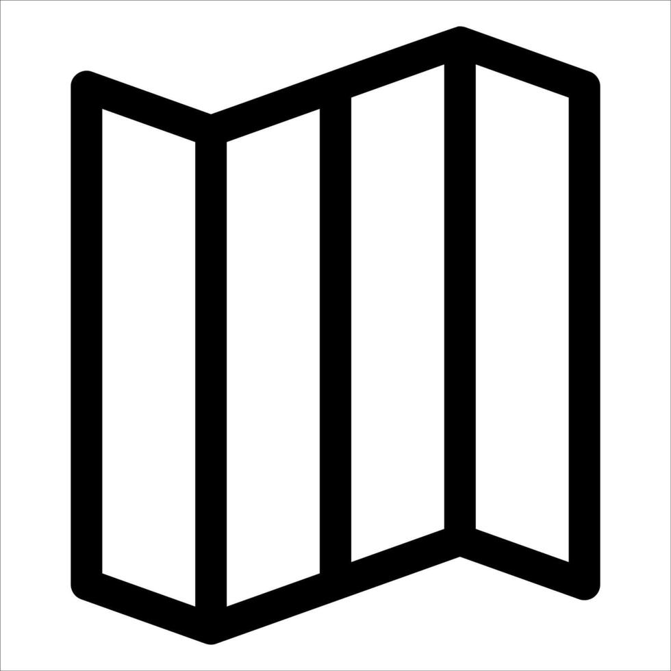 A new unique black and white icon of a door vector