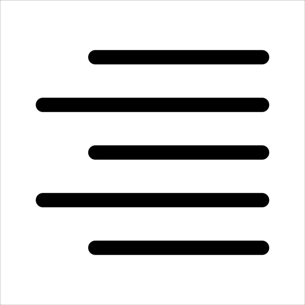 A unique black and white icon of a line vector