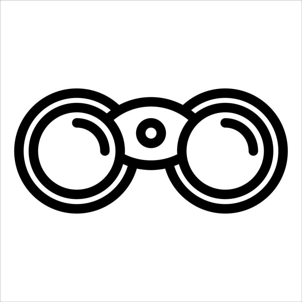 new Binoculars icon vector