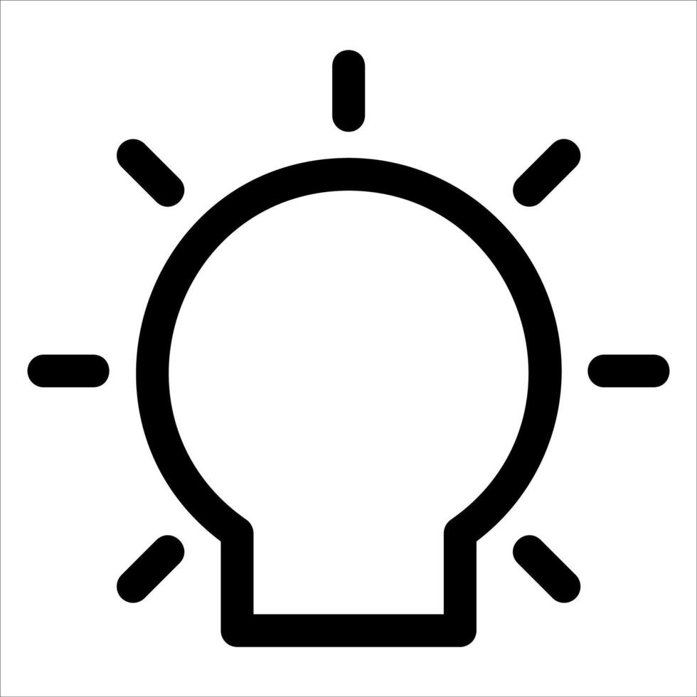 A new unique light bulb icon on a white background vector
