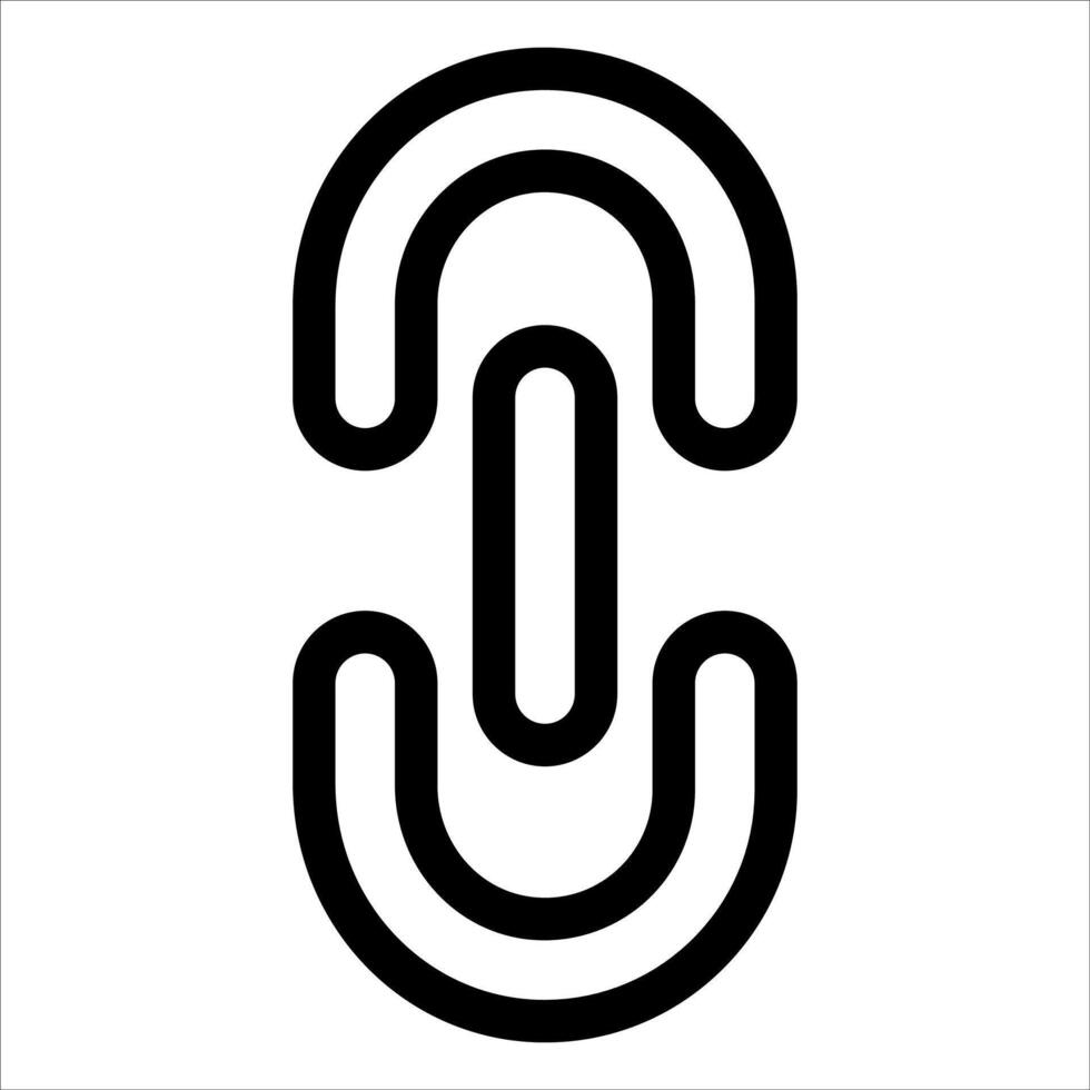 A new unique icon of a link vector