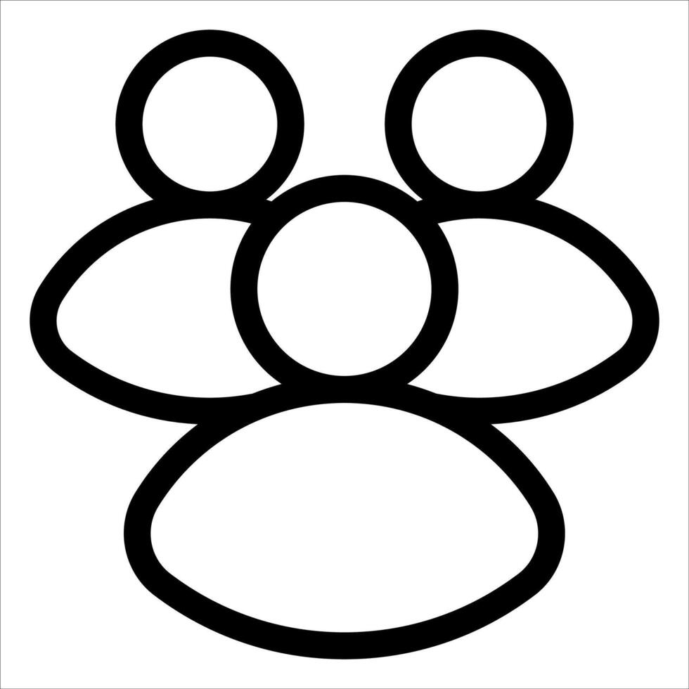 A group of people in a circle icon vector