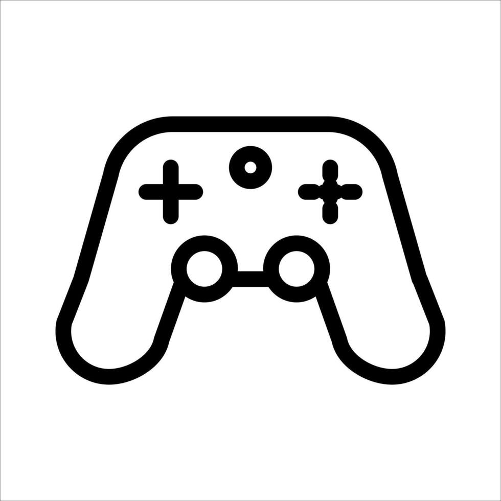 A unique black and white image of a game controller vector