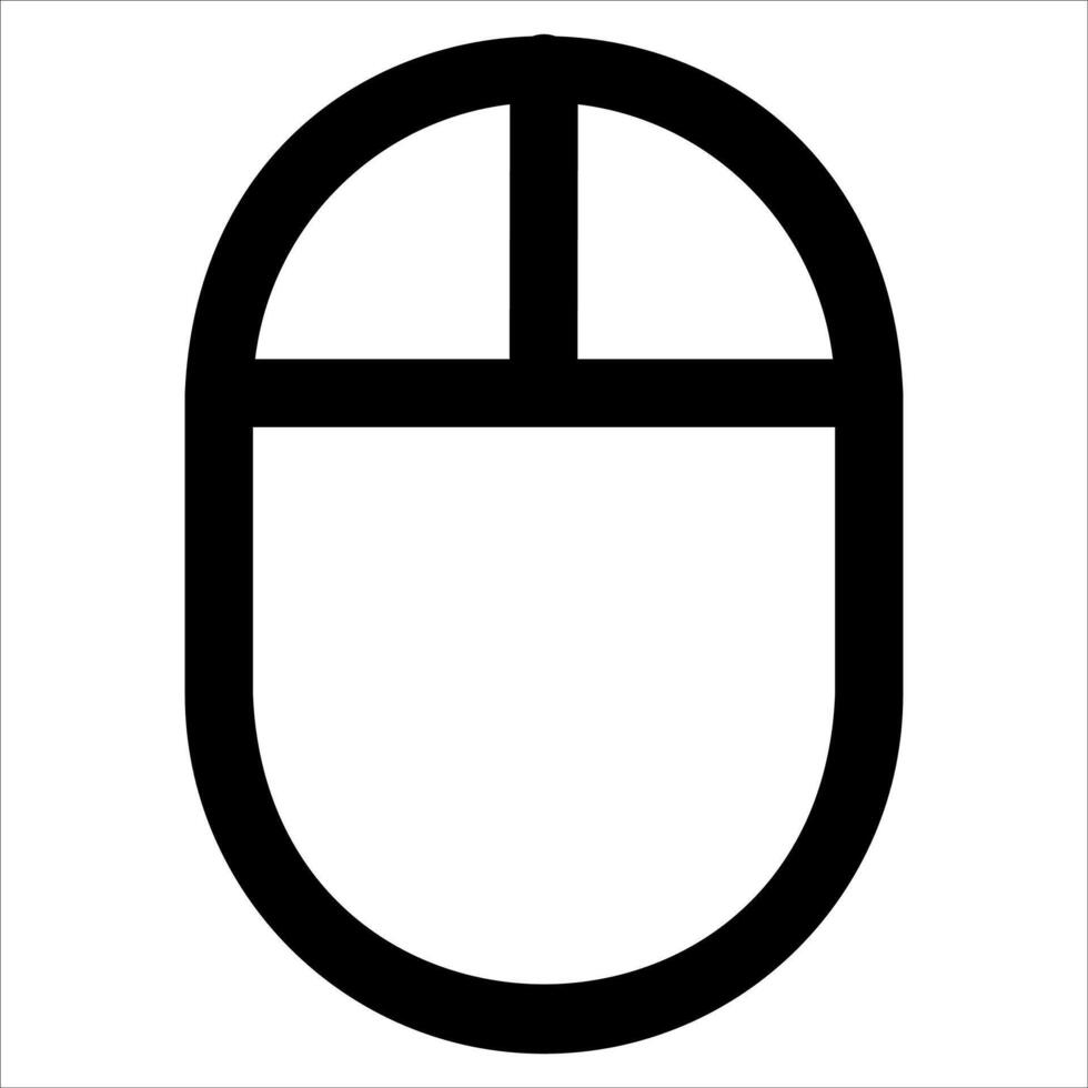 unique outline Mouse icon in white background vector