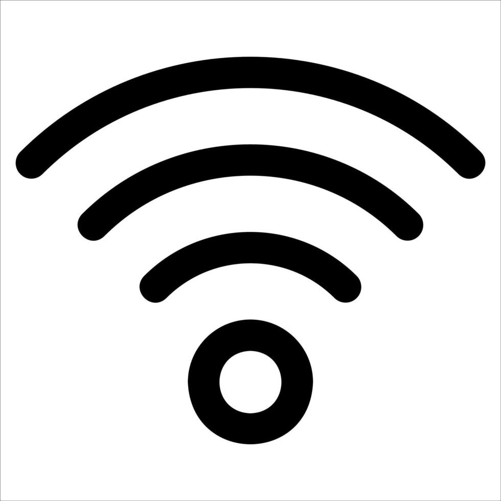 A unique wifi symbol in white background vector